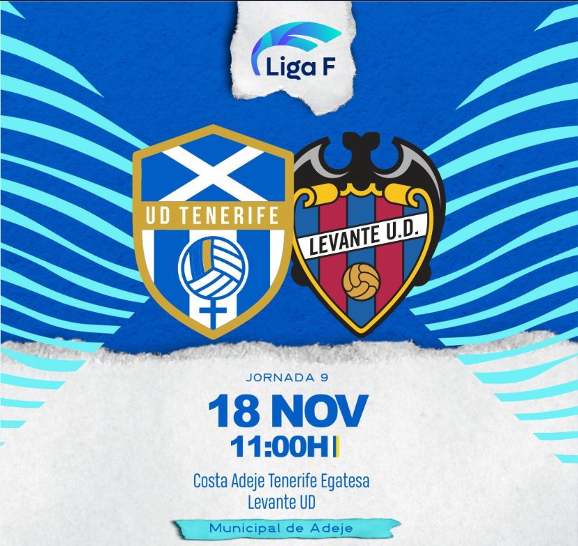 Previa del UDCA Tenerife – Levante UD (9ª J. – Liga F)